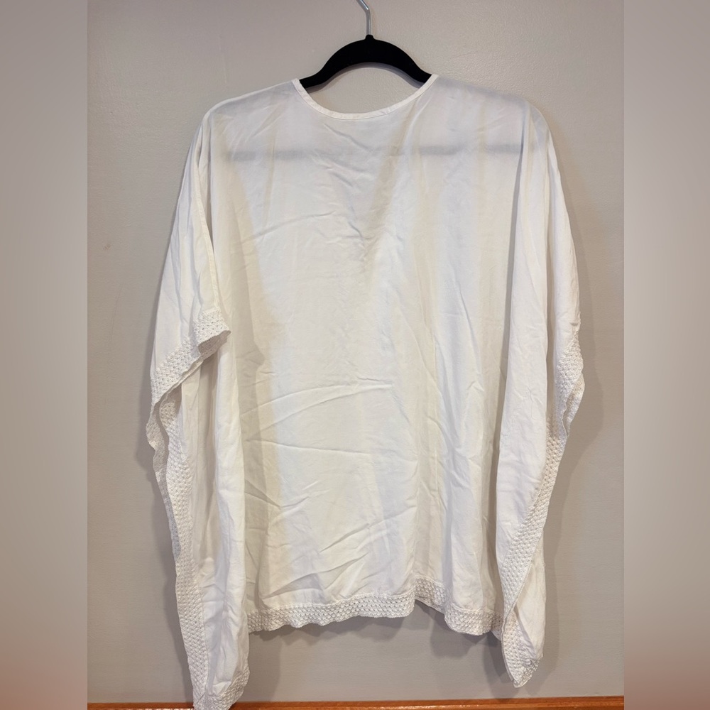 Bindya New York Boho White Swim Coverup Tunic Dress O/S - Picture 6 of 6